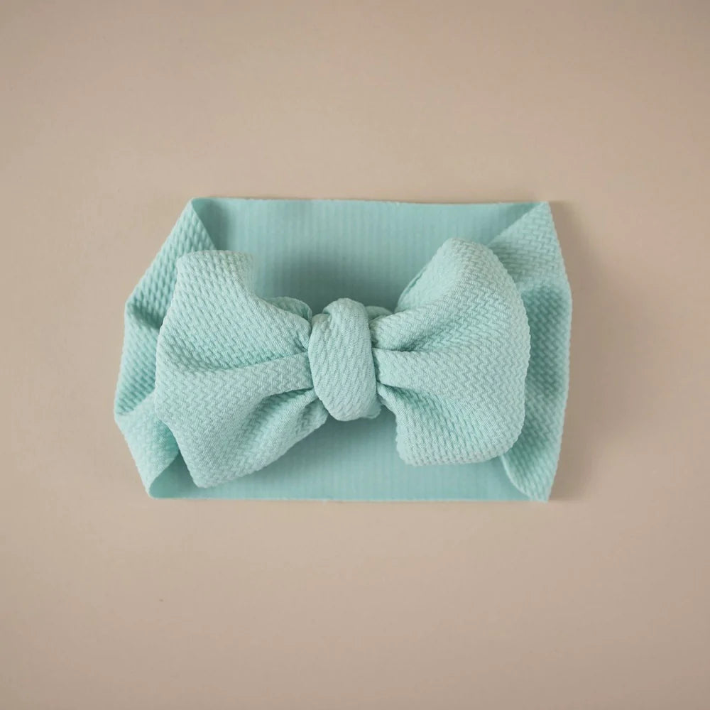 BABY HEADBOW BANDS - TEAL