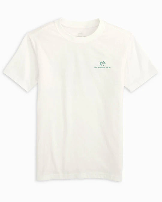 YOUTH PALM FROND SKIPJACK FILL T-SHIRT - CLASSIC WHITE